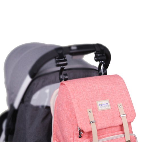 Canvas Diaper Bag Travel Backpack - Image #0