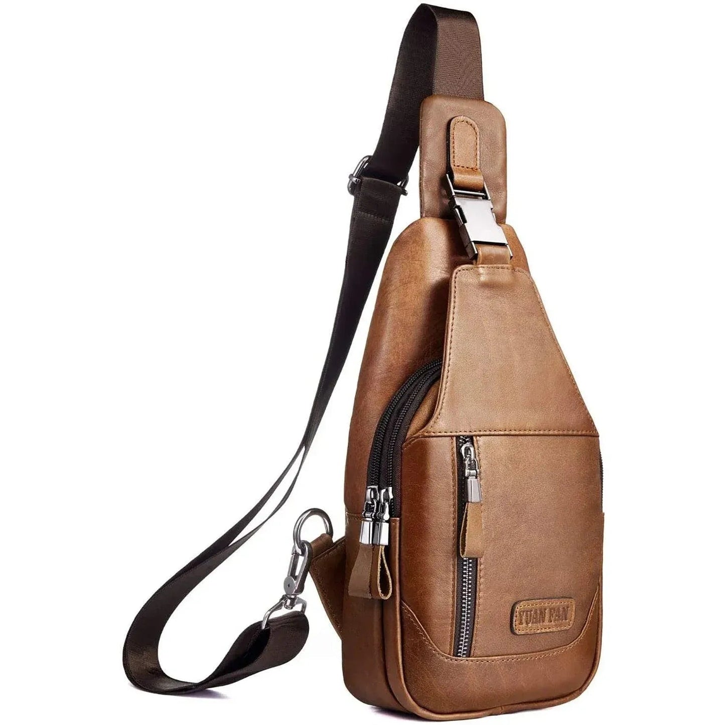 Executive Leather Sling Bag – Sophisticated & Functional