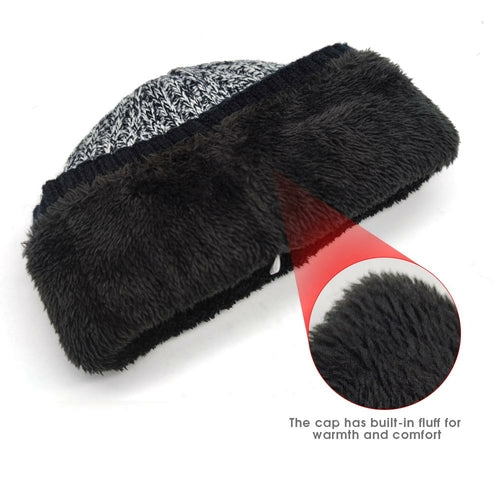 3Pcs Winter Scarf Hat Gloves Kit Beanie Hat & Long Scarf & Gloves Gift - Image #0