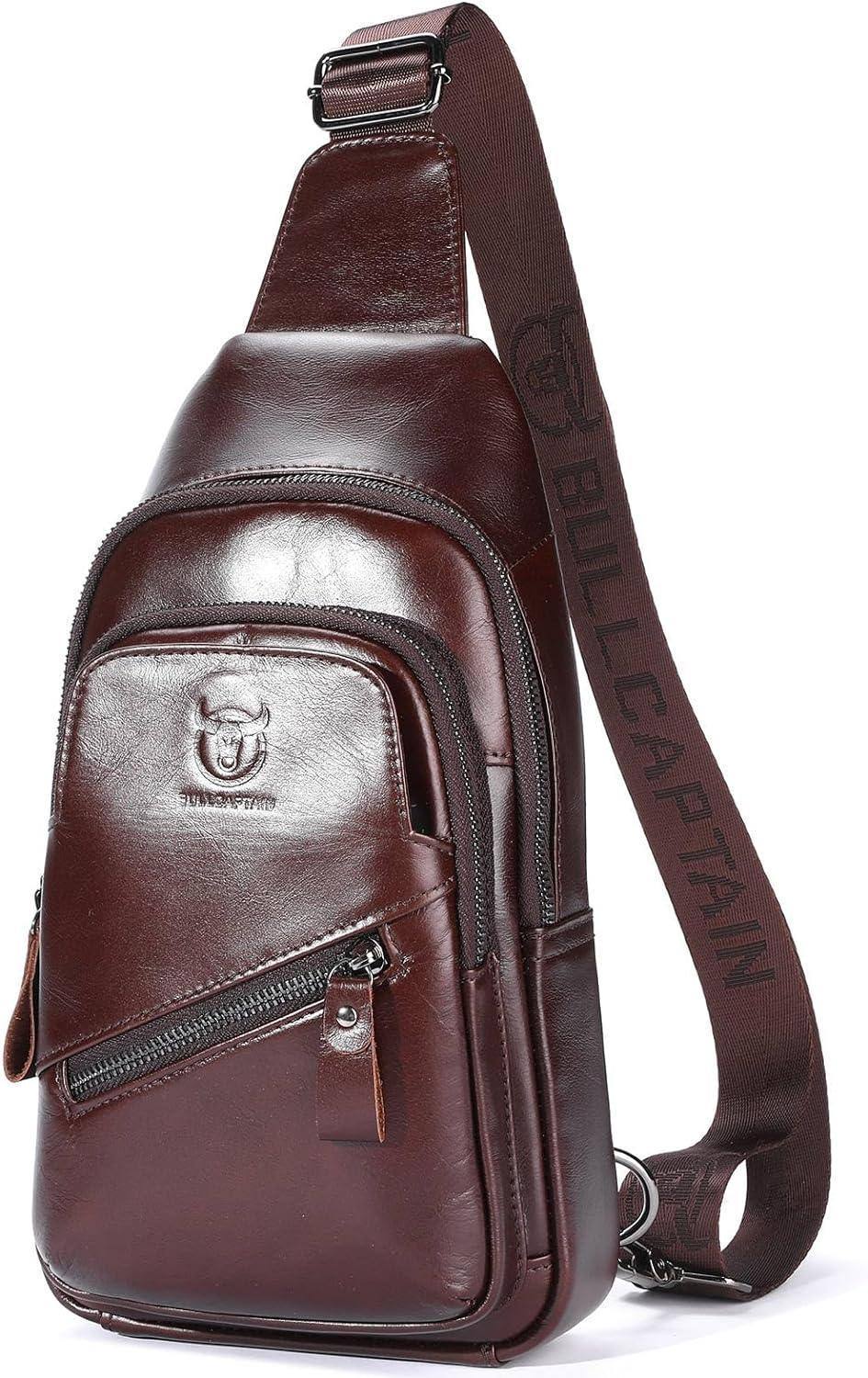 Premium Leather Sling Bag – Functional & Refined - Image #0