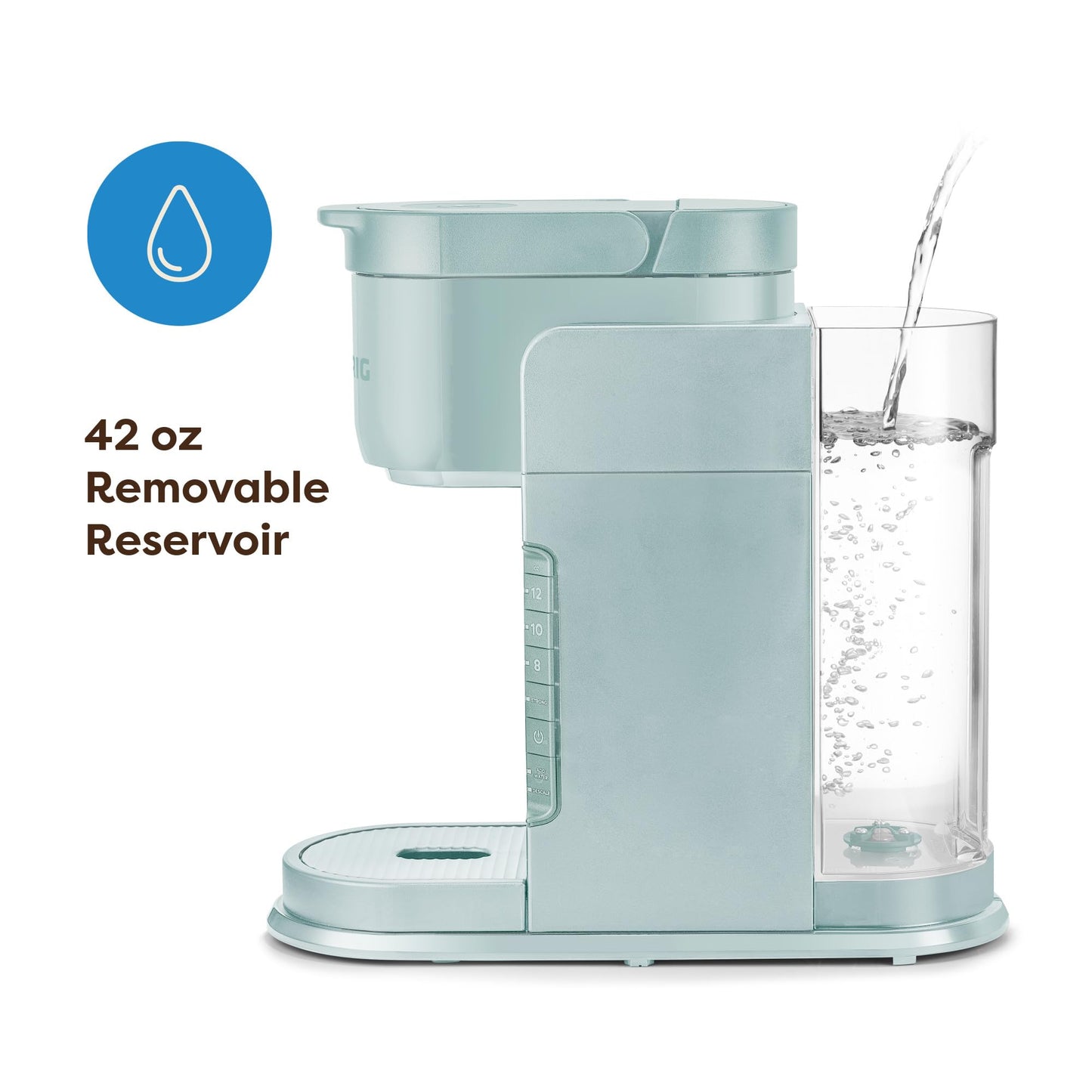 Keurig K-Express Single Serve K-Cup Pod Coffee Maker, 3 Brew Sizes, Strong Button Feature, 42oz Removable Reservoir, Black