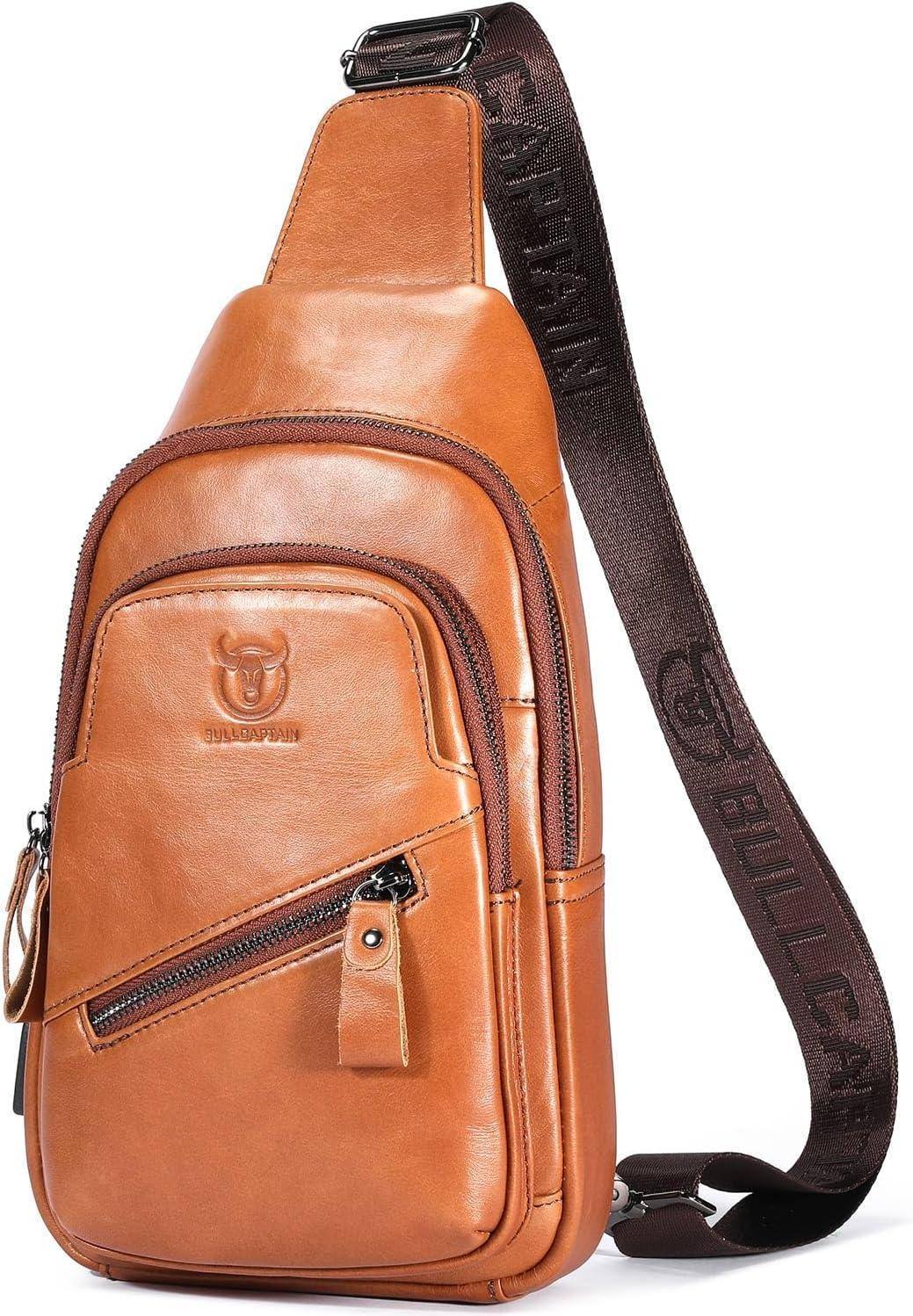 Premium Leather Sling Bag – Functional & Refined - Image #0
