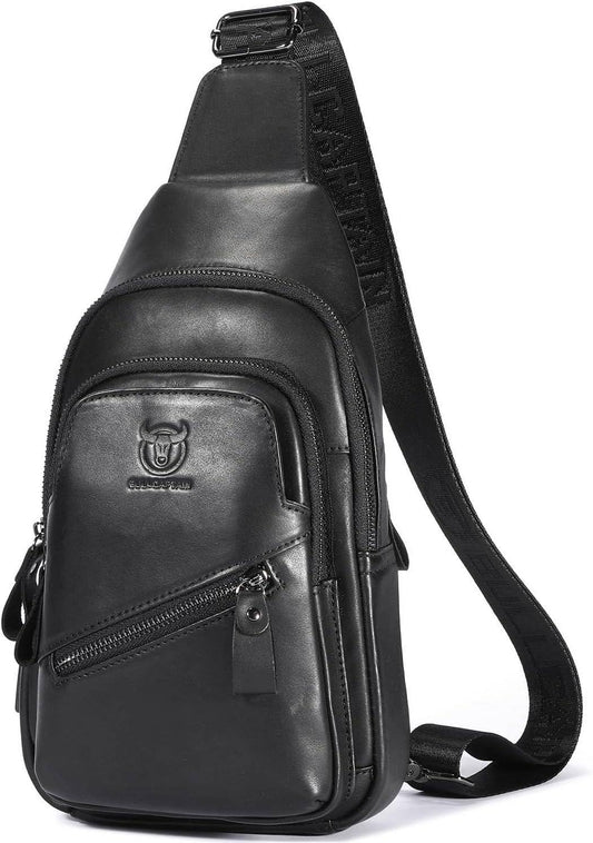 Premium Leather Sling Bag – Functional & Refined - Image #0