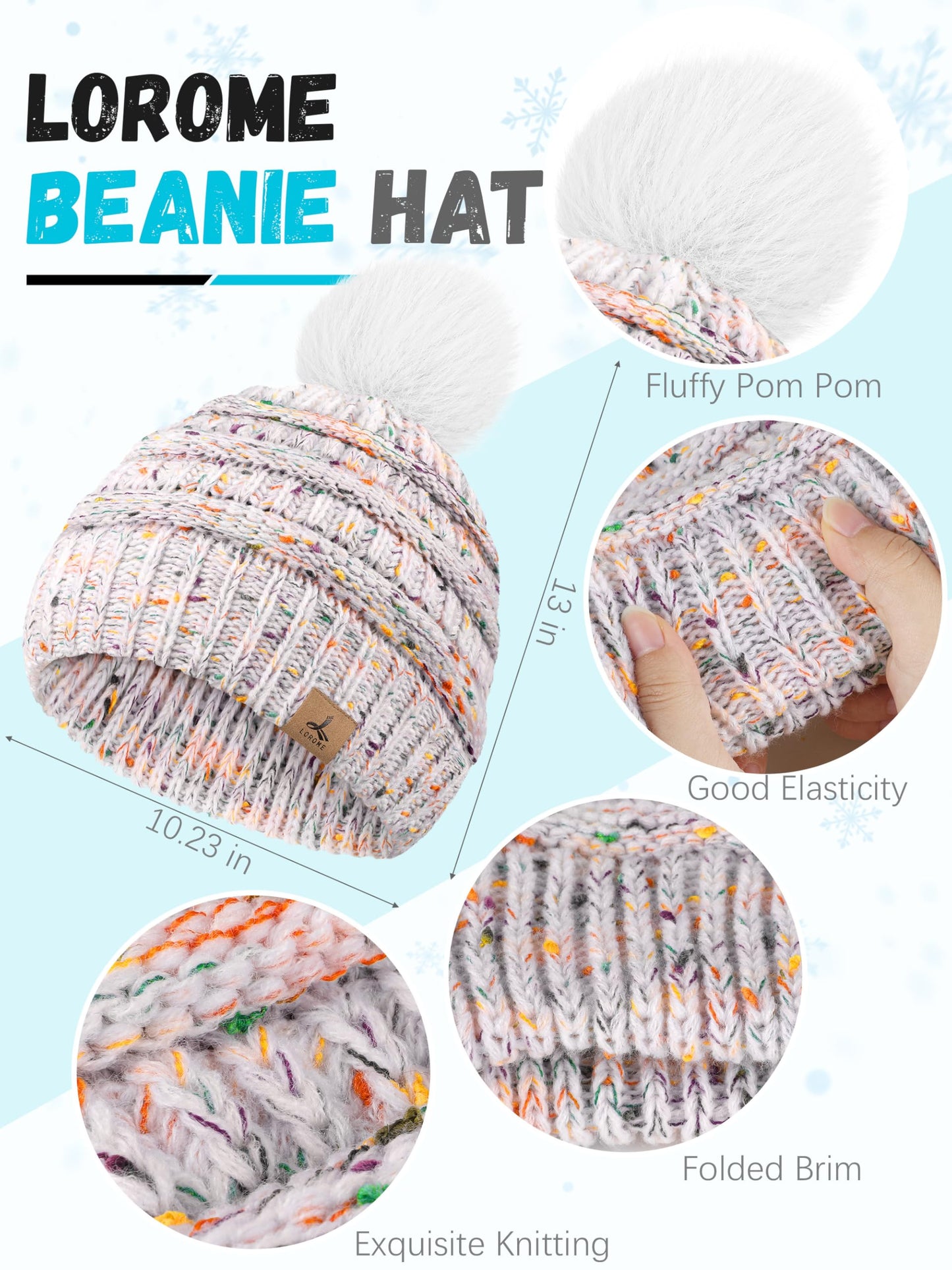 Winter Hat, Scarf, Gloves, and Ear Warmer Set for Women