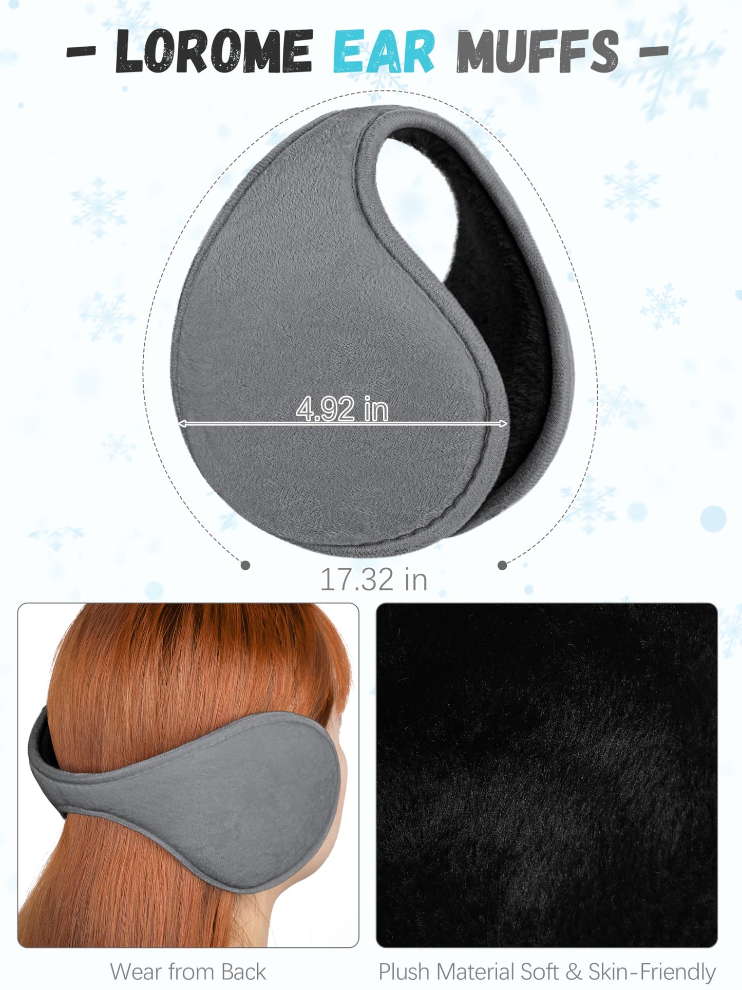 Winter Hat, Scarf, Gloves, and Ear Warmer Set for Women