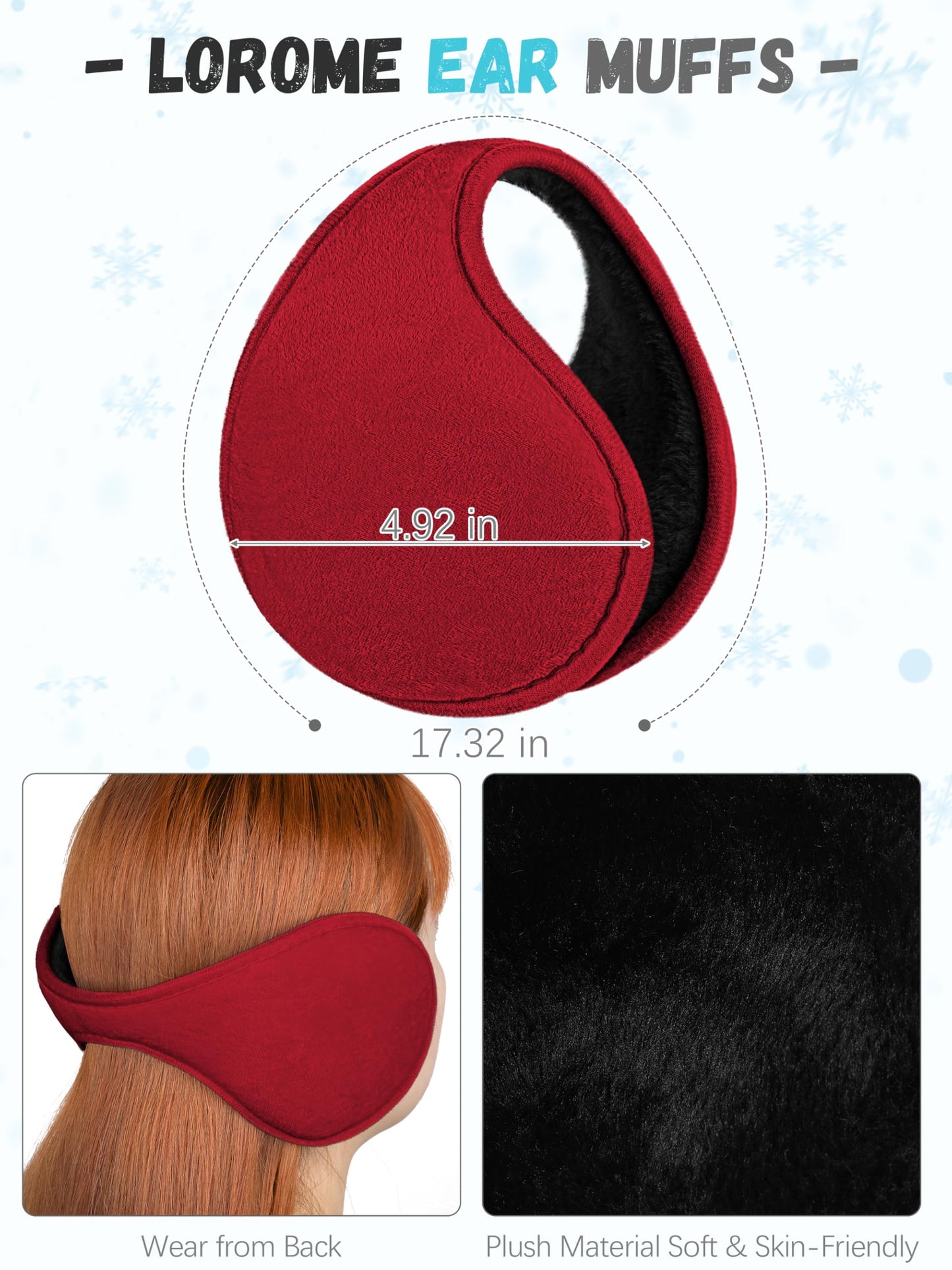 Winter Hat, Scarf, Gloves, and Ear Warmer Set for Women