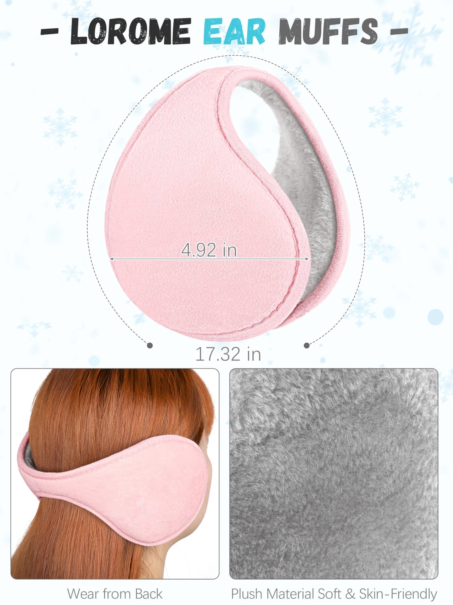 Winter Hat, Scarf, Gloves, and Ear Warmer Set for Women