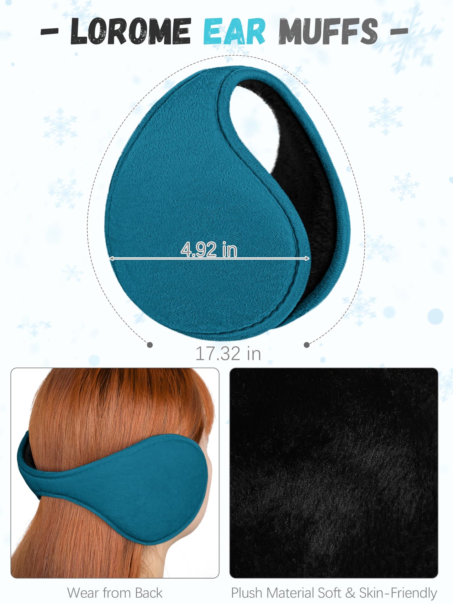 Winter Hat, Scarf, Gloves, and Ear Warmer Set for Women