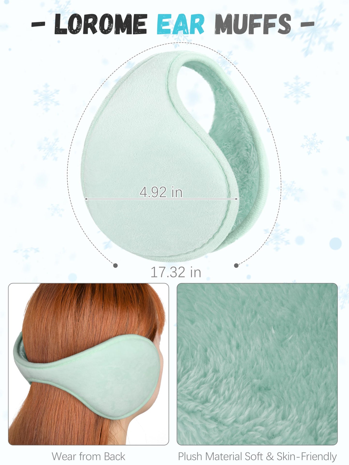 Winter Hat, Scarf, Gloves, and Ear Warmer Set for Women