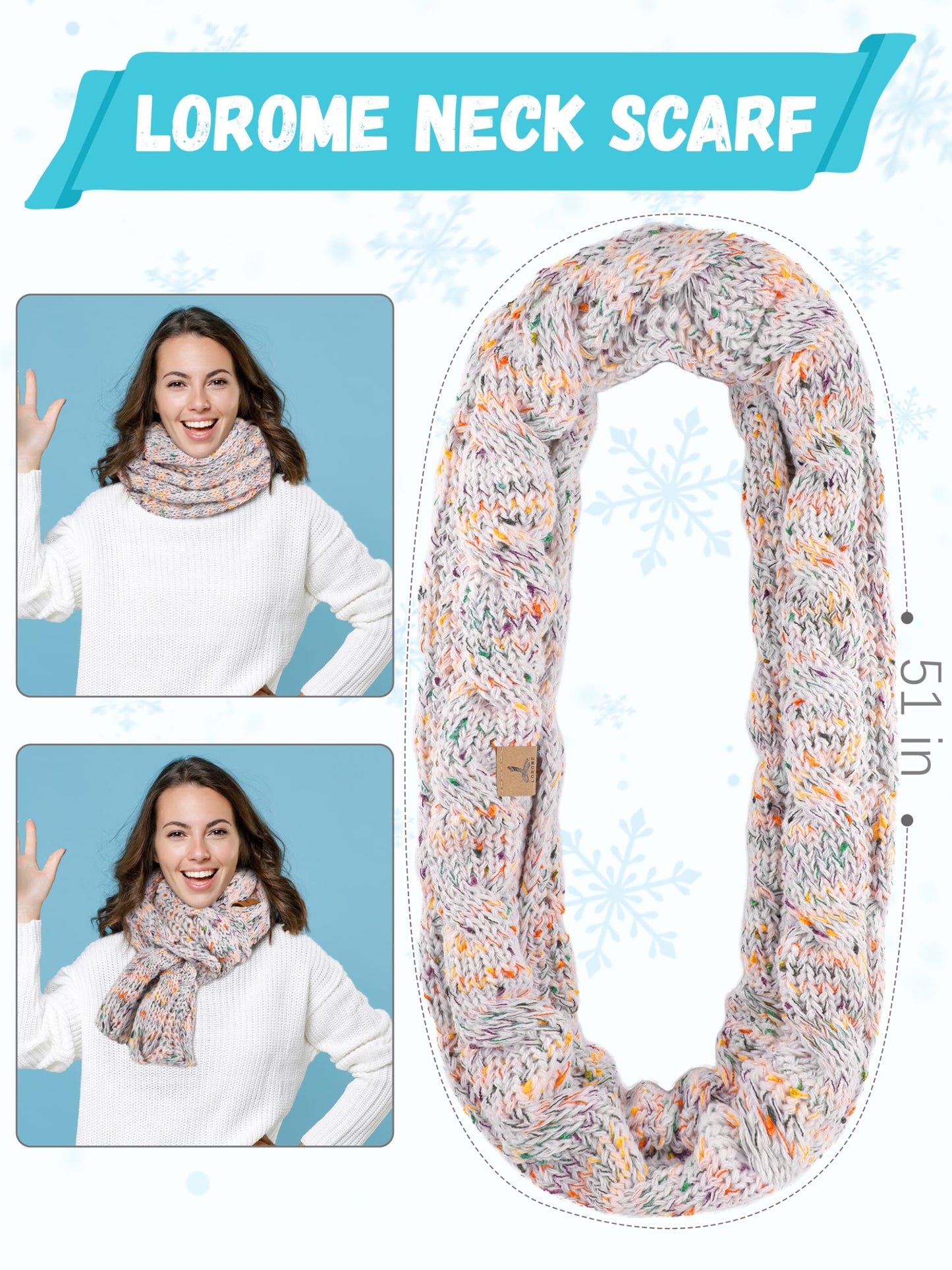 Winter Hat, Scarf, Gloves, and Ear Warmer Set for Women