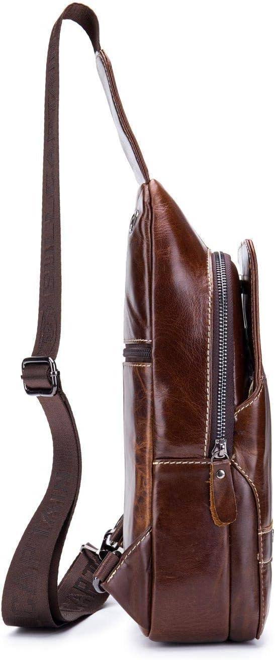 Leather Business Sling Bag – Compact & Timeless - Image #0