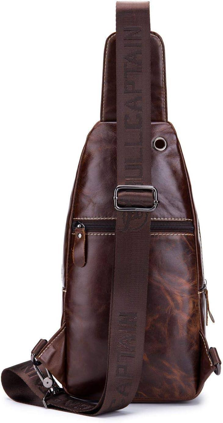 Leather Business Sling Bag – Compact & Timeless - Image #0