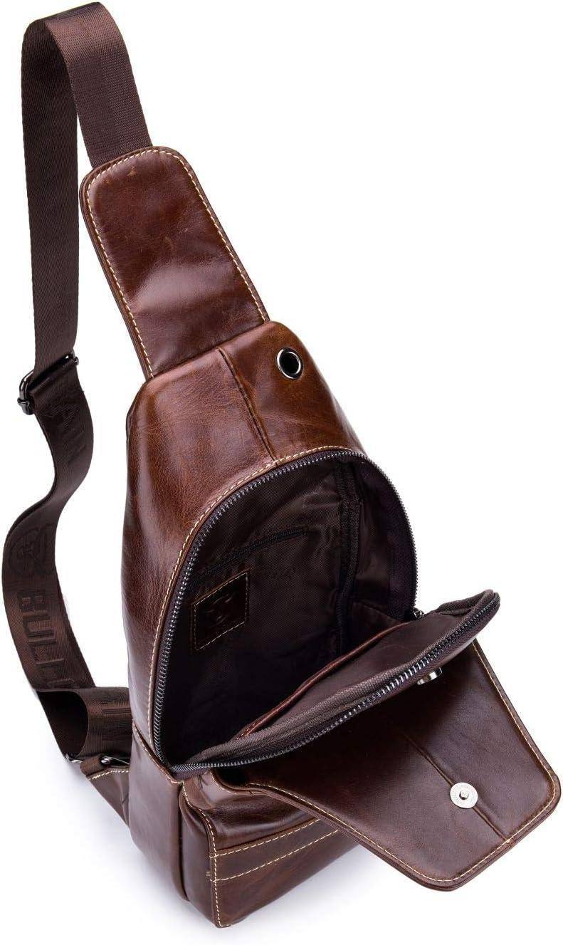 Leather Business Sling Bag – Compact & Timeless - Image #0