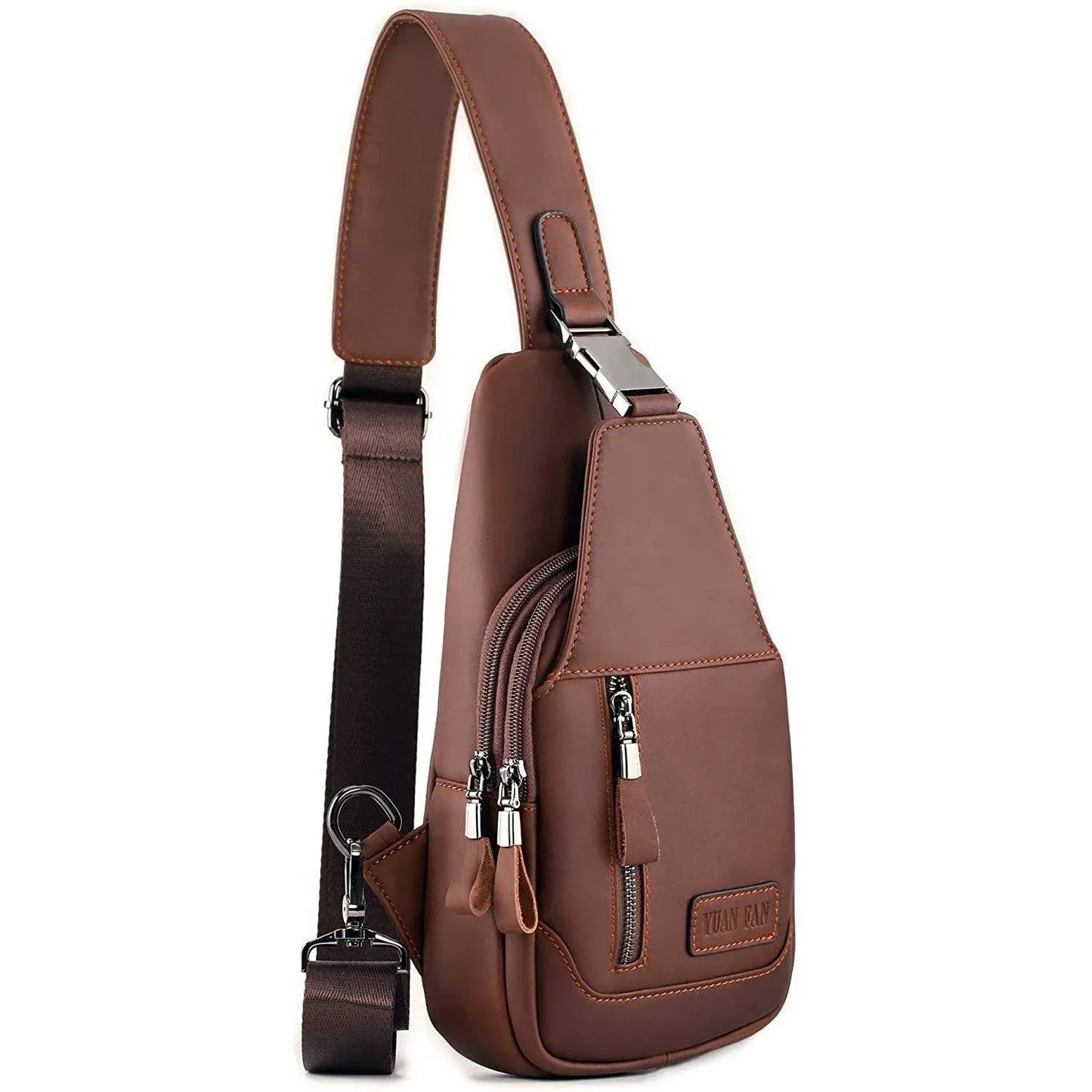 Executive Leather Sling Bag – Sophisticated & Functional