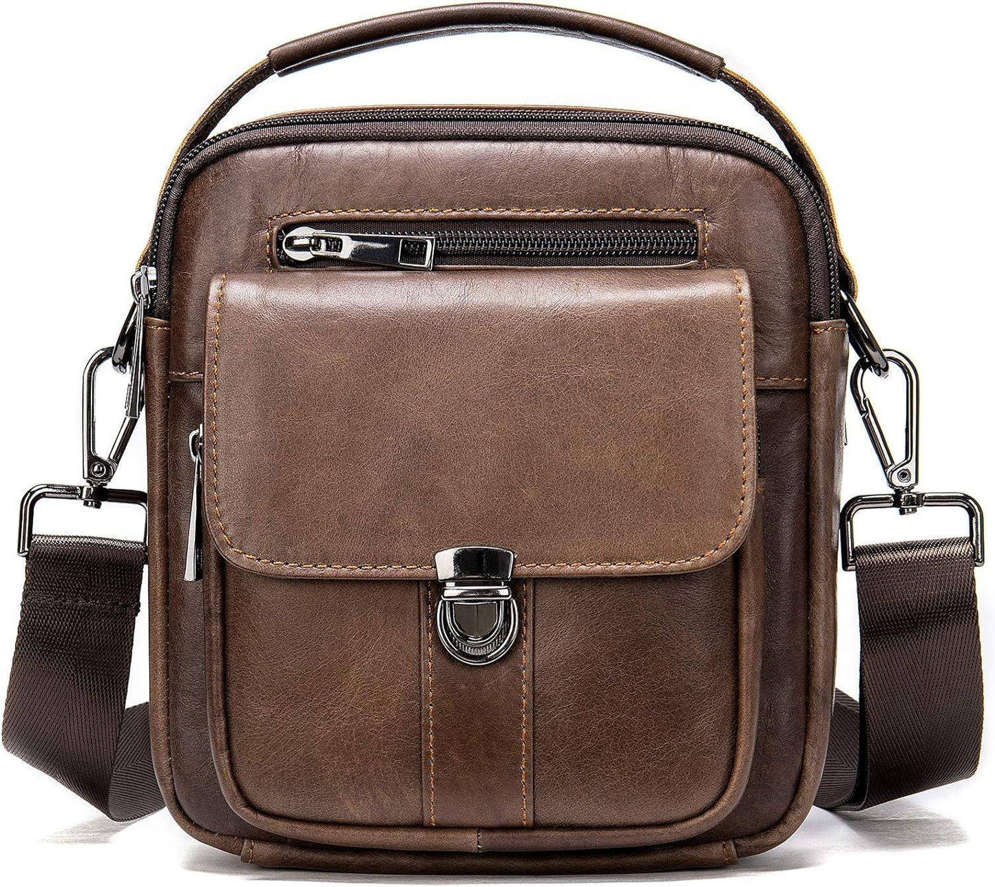 Leather Mini Crossbody Sling Bag – Compact & Refined